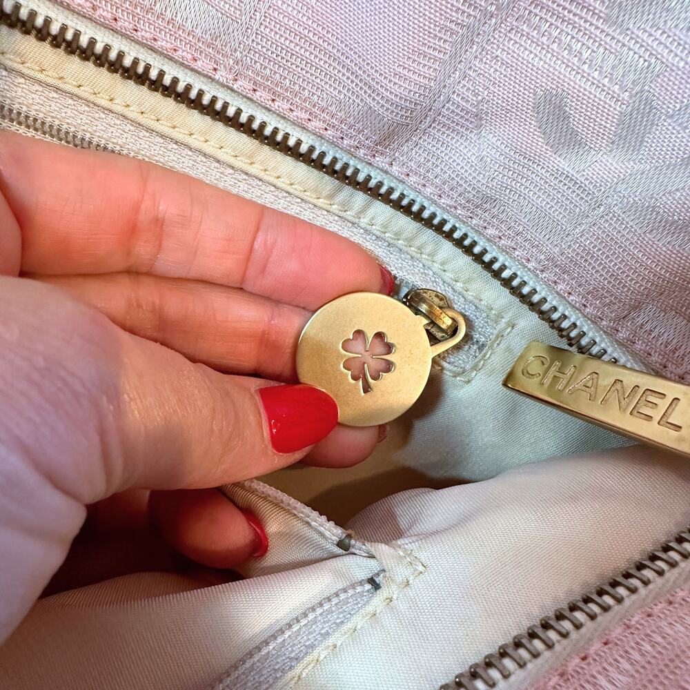 Chanel Pink Nylon Travel Line Tote Bag - Picture 10 of 15